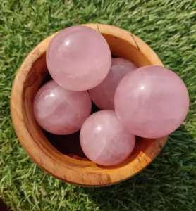 Natural Rose Quartz <b>Crystal</b> Sphere Polished Pink Gemstone Ball for Home Decor Meditation Feng Shui Gift - Product Image 5