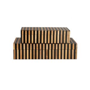 Boîte à bijoux en résine incrustée de haute qualité, dernière collection, en os et nacre, faite à la main, sculptée à la main, ROYAL ARTISANS, personnalisable - Product Image 1