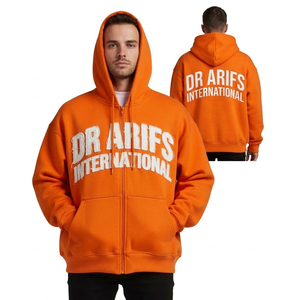 Sweat à capuche personnalisé avec logo, streetwear OEM, impression numérique, teinture unie, 100% coton, sweat à capuche surdimensionné en polaire de qualité supérieure - Product Image 5