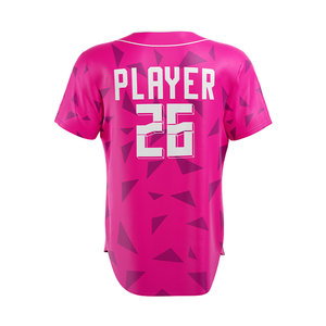 Camisetas de Béisbol Personalizadas para Mujer, Tallas Grandes, 100% Poliéster, Transpirables, de Secado Rápido, Manga Corta, para Equipos Universitarios - Product Image 5