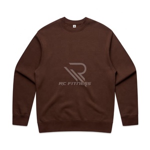 เสื้อสเวตเชิ้ตผู้ชายคอกลมทรงโอเวอร์ไซส์ผ้าฝ้ายเนื้อนุ่มแบบวินเทจ  ย้อมสีแบบแอซิดวอช  คุณภาพสูง  น้ำหนัก 350 กรัม  แบบเรียบไม่มีลาย - Product Image 3