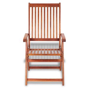Ensemble de 2 chaises de salle à manger en bois d'acacia massif brun naturel, taille standard - Product Image 2