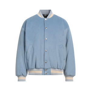 Veste universitaire surdimensionnée coupe Boxy ample unisexe de haute qualité laine style de rue broderie en gros en vrac - Product Image 1