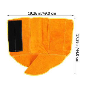 Couvre-chaussures de soudeur en cuir de vachette pleine fleur robuste, résistant à l'abrasion, protection industrielle des pieds pour la construction - Product Image 2