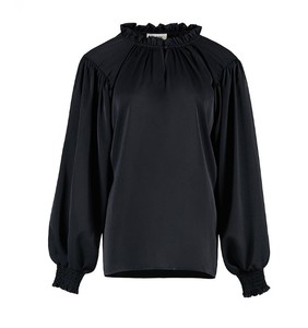 Vente Chaude Vêtements Islamiques Blouses Élégantes Coréennes Vintage pour Femmes Col à Volants en Dentelle Manches Longues Taille Naturelle Haut pour Femme - Product Image 3