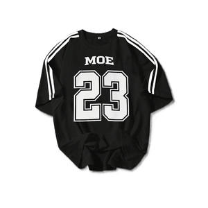 Camiseta Deportiva de Fútbol Americano de Manga Corta con Rayas Minimalistas de Poliéster, Número Personalizado, Estilo Urbano, Producción al por Mayor - Product Image 2