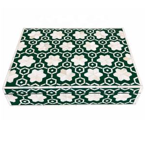 Caja de Almacenamiento de Joyería Moderna Rectangular de Madera y Hueso Hecha a Mano, Precio de Mayoreo - Product Image 5