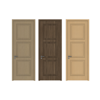 SUPERUS Pintu Interior PVC Bebas Cat Motif Kayu Minimalis Modern 3 Panel Kamar Tidur Hotel Grosir Langsung dari Pabrik