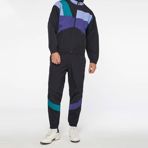 Ensemble de survêtement d'hiver pour homme, coupe slim, zippé, en polaire, avec capuche, imprimé par sublimation, manches longues, respirant, pour entraînement et jogging - Product Image 2