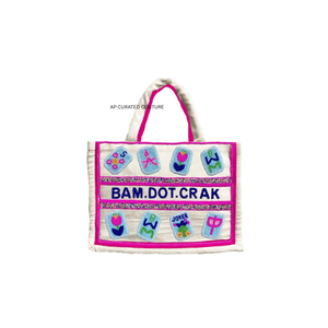 Bolsos de Mano Pequeños Bordados con Cuentas con Temática de Mahjong Hechos a Mano, Colores y Logotipo Personalizados, Bolsa de Viaje Personalizada para Niños Pequeños, Bolsa Linda para Niños - Product Image 1