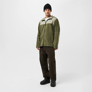Sudadera con capucha de forro polar para hombre, con cremallera completa, para invierno, exterior, térmica, ligera, cálida, transpirable, informal - Product Image 2