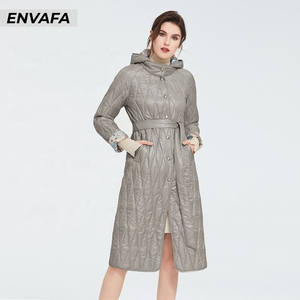 New Fashion Wholesale Long Trench <b>Coat</b> <b>Women</b> <b>Waterproof</b> Packable Autumn <b>Coat</b> Plus Size Oversized Ladies Black <b>Padded</b> <b>Coat</b> - Product Image 3