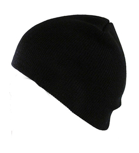 Dual Stitch Border Beanie <b>Hat</b> Men Reinforced Cuff Alignment Plain Color Solid Yarn Soft Acrylic Headwear Set - Product Image 6