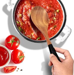 ช้อนชาไม้ธรรมชาติ ช้อนตักน้ำตาลกาแฟแบบใช้ซ้ำได้ ขัดเงา อุปกรณ์ครัว - Product Image 6