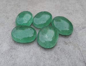 Cuarzo Verde Fresa Natural con Cambio de Color, Cabujón Ovalado Calibrado, Gema Suelta para Fabricación de Joyas y Suministros de Artesanía - Product Image 6