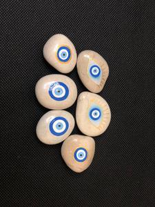 Budivis Hand Painted Natural Stone Tabletop <b>Ornament</b> From Bali Waterproof for Home & <b>Garden</b> Outdoor Decor - Product Image 5