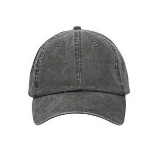 NAQQASH SPORTS Classic Washed Denim/Canvas 6-Panel Baseball <b>Cap</b> Unisex Adjustable Solid Color Casual <b>Hat</b> Metal Buckle for Adults - Product Image 1