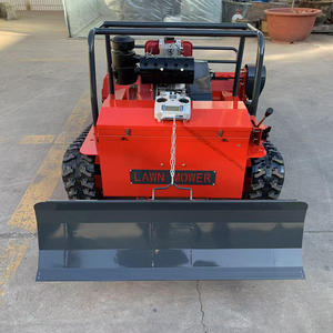 Tondeuse à neige industrielle sur chenilles, à moteur diesel, télécommandée, débroussailleuse et coupe-bordures pour champs et vergers - Product Image 3