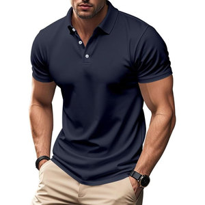 Polo de golf respirant bleu marine pour homme, coupe ajustée, 220 g/m², personnalisable avec logo, sublimation, design sur mesure, vente chaude - Product Image 2