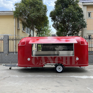 Chariot à café mobile Foodtruck Trail BBQ Smoker Food Trailer Small Entièrement Equip Europe Ice Cream Truck - Product Image 2