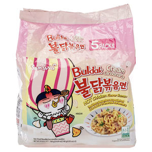 Ramen de Pollo Picante con Carbonara Samyangs, Edición Limitada, 130g, Fideos Instantáneos Coreanos con Salsa Carbonara Cremosa y Rica, Venta al Por Mayor - Product Image 2
