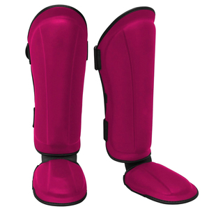 Protège-tibias de boxe légers et tendance pour l'entraînement au combat, en cuir avec fermeture auto-agrippante – Votre meilleur fournisseur - Product Image 1