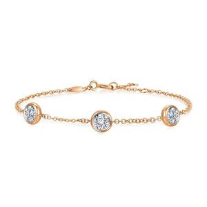 Bracelet élégant de luxe, 0,5 ct, diamant de laboratoire de taille marquise, bracelet en or jaune 14 carats, 7 pouces, chaîne minimaliste, bracelet en diamant - Product Image 6