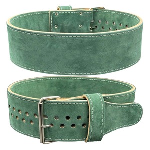 Ceinture de musculation professionnelle en cuir de vachette de qualité supérieure, respirante, réglable, robuste, avec logo personnalisé, pour la protection en salle de sport - Product Image 4