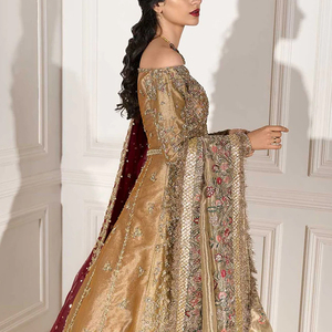 Vestidos de Novia Personalizados para Mujer con Cola Larga, Mangas de Encaje, Escote Elegante y Diseño de Moda Nupcial Sofisticado - Product Image 2