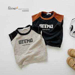 Vente en gros Nouveau design Ensemble deux pièces t-shirt et short à manches courtes pour bébés Garçons Vêtements d'été pour la maison Ensembles de vêtements pour enfants - Product Image 5
