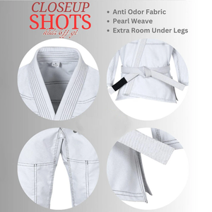 Vêtements d'entraînement d'arts martiaux Taekwondo Dobok 100% Coton Léger Respirant pour Jeunes Uniformes de Taekwondo 100% - Product Image 6