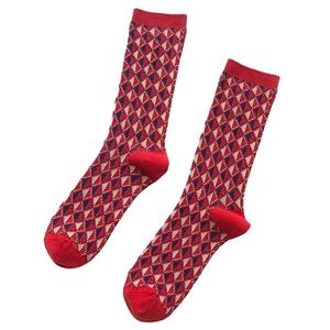 Orange Crew Thin Compression <b>Socks</b> Custom Logo Cuff Color Block Breathable Knitted Polyester/Nylon Athletic Adults Summer - Product Image 2