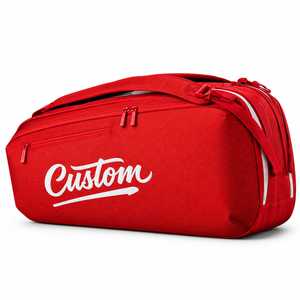 Custom Logo Red Canvas Sport <b>Duffel</b> <b>Bag</b> with Zipper Closure Waterproof Lightweight Multi-Functional Gym Travel <b>Bag</b> - Product Image 1
