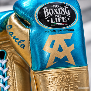 No Boxing No Life Guantes de Boxeo de Cuero con Cordones Transpirables Equipo de Entrenamiento de Alta Calidad para Adultos Hecho en México - Product Image 3