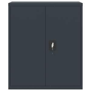 Armadio Portadocumenti in Acciaio Antracite Regolabile in Altezza 41,3 Pollici con Ripiani - Product Image 3