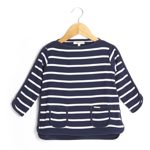 ODM Kids Pullover Chemise à rayures bleu ciel/marine pour filles de 2 à 6 ans - Product Image 1