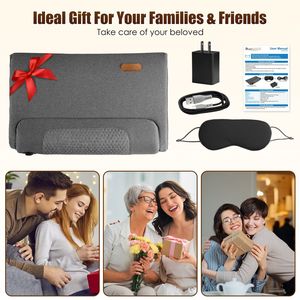 Cuscino Massaggiante per il Collo in Memory Foam Riscaldato con 3 Impostazioni di Calore (37°C-55°C) e 3 Modalità di Vibrazione per il Relax - Product Image 6