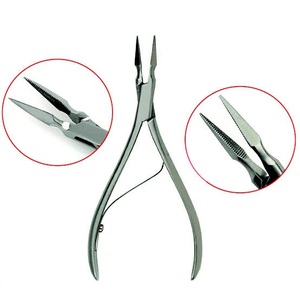 Pinzas Stieglitz Plateadas, Instrumento Quirúrgico Dental Clase II, Empuñadura Manual Moleteada, Certificación CE, 11 Posiciones de Mandíbula, TR-7409, 1 Año de Garantía - Product Image 1