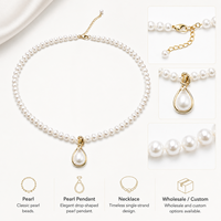 Pendentif en perle, bijoux floraux en perles, bijoux de mode, vente en gros, sur mesure