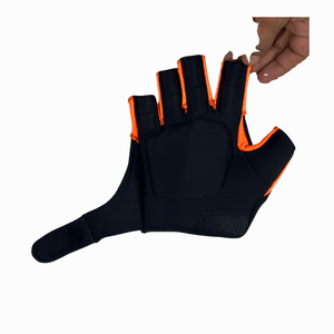Gant de hockey sur gazon en PVC à demi-doigts avec paume renforcée pour l'entraînement et les compétitions - Product Image 1