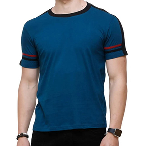 เสื้อยืดคอกลมโอเวอร์ไซส์ผู้ชายขายส่ง ผ้าเจอร์ซีย์คอตตอน 100% สกรีนโลโก้ได้ ระบายอากาศดี กันยับ เป็นมิตรกับสิ่งแวดล้อม แห้งเร็ว สีพื้น - Product Image 1