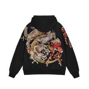 Sudadera con Capucha Extra Grande, Personalizada con Bordado, Ecológica, Informal, de Invierno, 100% Algodón, para Hombre, Estilo Urbano, Fabricada por OEM - Product Image 3