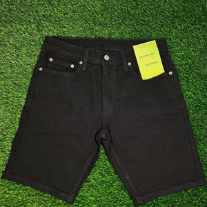 Shorts Vintage de Verano, Jeans Baggy de Alta Calidad para Hombre, Shorts de Mezclilla Oscura con Bolsillos - Product Image 1