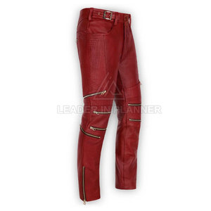 กางเกงหนังผู้ชายทรงตรง น้ำหนักเบา ระบายอากาศได้ดี คุณภาพสูง สีพื้น ขายดี สไตล์สตรีทแวร์ - Product Image 2