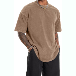 Camisetas de cuello redondo para hombre, lisas, de alta calidad, fabricadas profesionalmente, más vendidas, con logotipo sublimable, tallas grandes. - Product Image 4