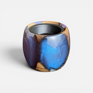 Quemador de Incienso Mubkhar Decorativo Hecho a Mano con Madera de Acacia de Inspiración Árabe y Resina Epoxi, Porta Incienso de Oud para el Hogar de Lujo - Product Image 5