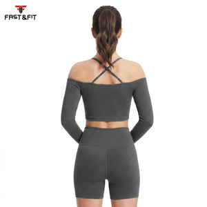 Nouveauté : Ensemble short et soutien-gorge léger, de haute qualité, design personnalisé, longueur genou, uni, pour femmes - Product Image 2