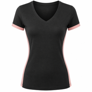T-shirt décontracté d'été pour femme, coupe classique, séchage rapide, respirant, en coton et bambou, manches courtes - Product Image 2
