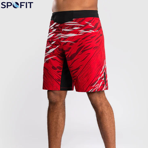 Premium MMA <b>Shorts</b> <b>Elastic</b> <b>Waist</b> Printed Design Breathable 100% Polyester Fabric OEM Manufacturing Made in Pakistan - Product Image 4