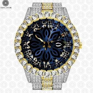 Reloj de Lujo para Hombre Charm Jewells, Caja de Acero Inoxidable de 40 mm, Detalles de Diamantes, Cristal de Zafiro, Movimiento Mecánico Analógico, 10 Bar - Product Image 6